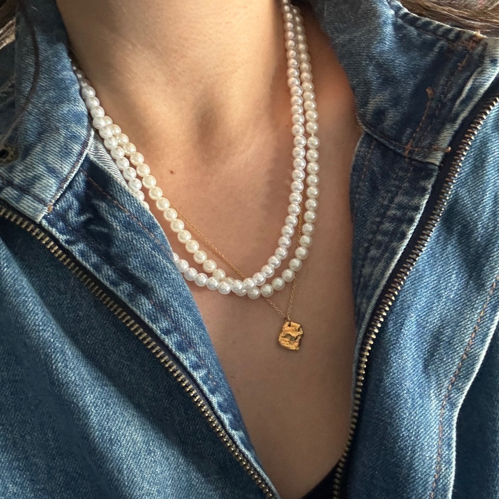 Pearl Necklace Set of Two